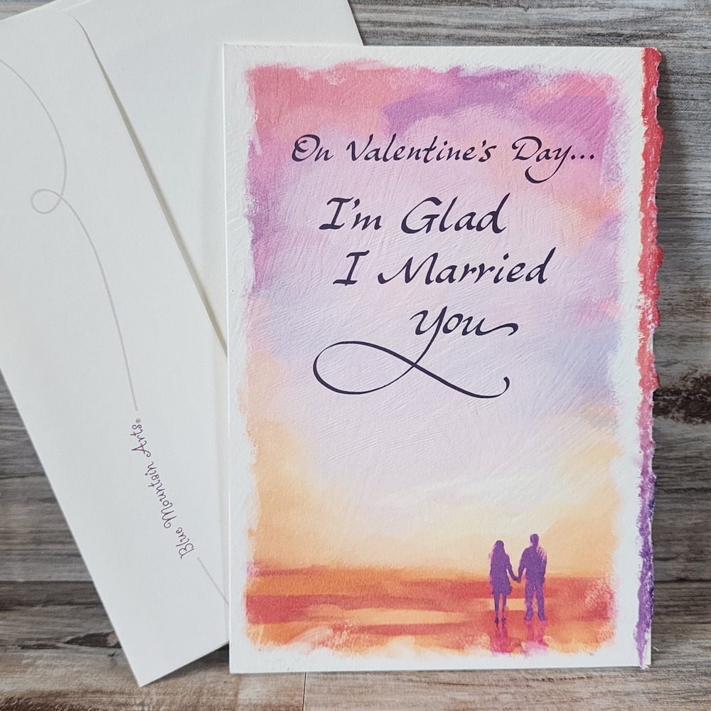 Blue Mountain Arts Valentines Day Card Married You Jason Blume Poem Watercolor